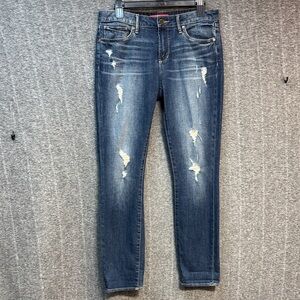 Articles Of Society Dark Blue Distressed Skinny Jeans